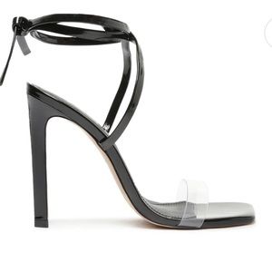 Schutz Size 9 Cloe Vinyl Square Toe